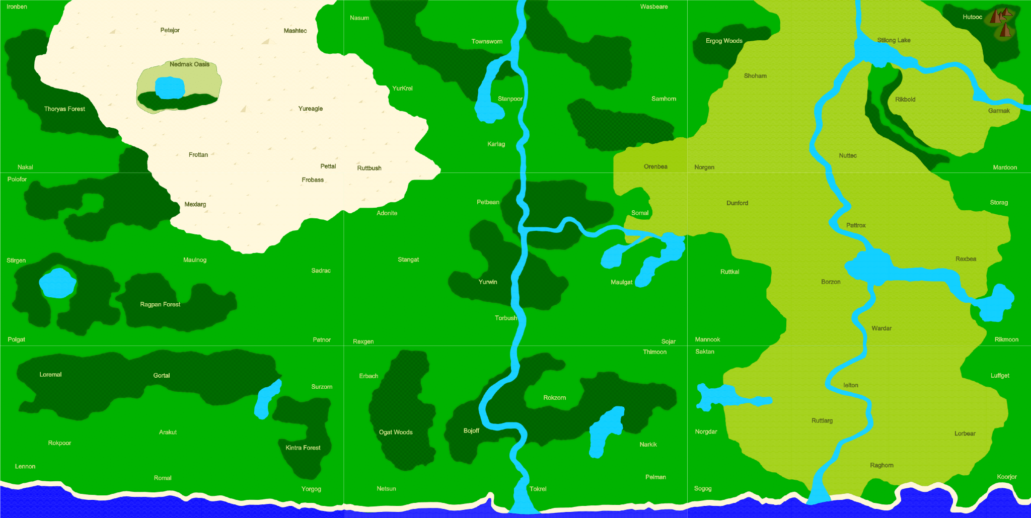 Ragnog Region Map